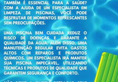 Piscineiro e Limpeza de Piscina em Bauru